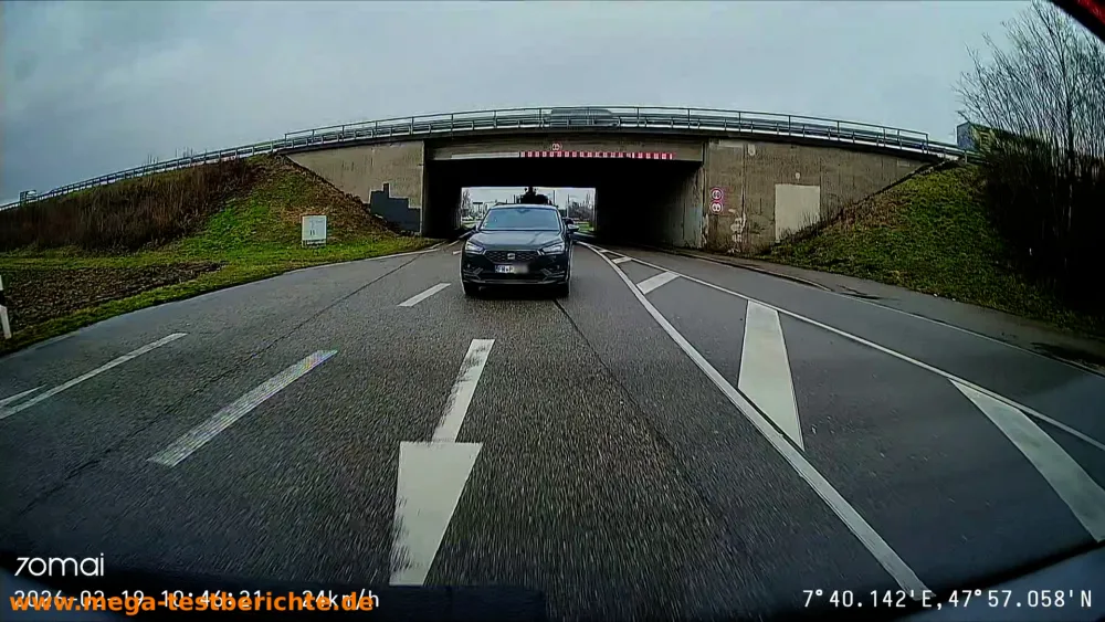 70mai A810S - Testaufnahme bei Nacht 4