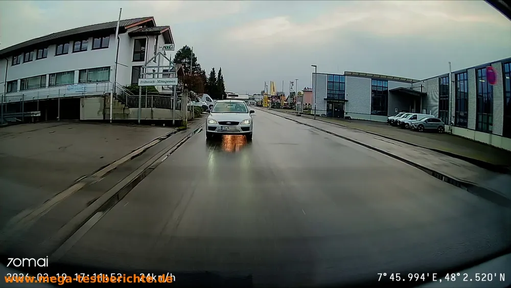 70mai A810S - Testaufnahme bei Nacht 3