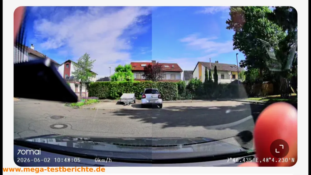 70mai A810-Lite Dashcam - Polfilter Vorher/Nachher