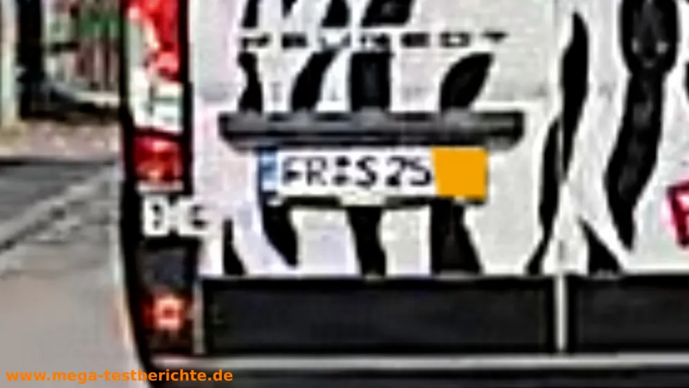 70mai A810-Lite Dashcam - Testaufnahme - herangezoomt