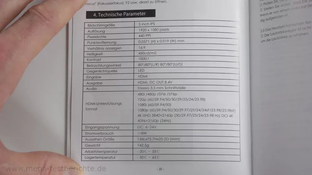 Technische Daten