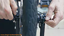 Fahrradschlauch wechseln - Schrauben ab