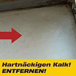 Hartnäckiger Kalk im Bad