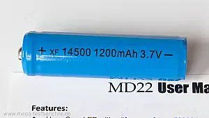 oxyLED-MD22 Taschenlampe - 18650er Akku