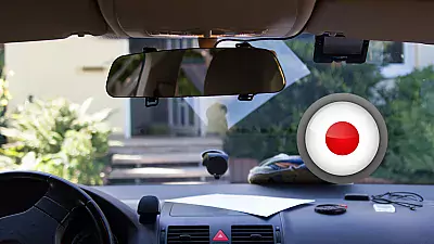 Autokamera im Innenraum eines Autos