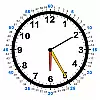 Uhr mit einem Sekundenzeiger