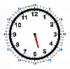 Uhr mit einem Stundenzeiger